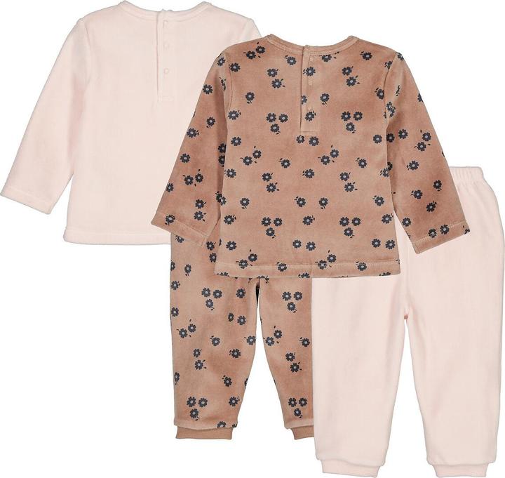 Produktbild La Redoute Collections 2er-Pack Samt-Pyjamas mit Blumen (86)