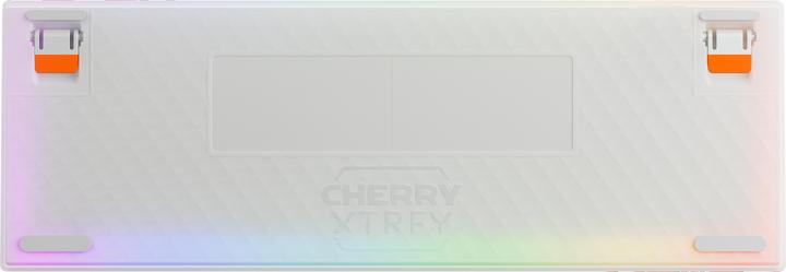 Produktbild CHERRY K5 PRO TMR COMPACT, Kabelgebunden, USB, Mechanischer Switch, QWERTY, RGB-LED, Orange, Weiss (US, Kabelgebunden)