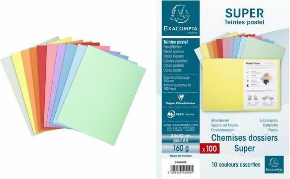 Immagine prodotto Exacompta Scrapbook - Copertine di file (A4, 100x)