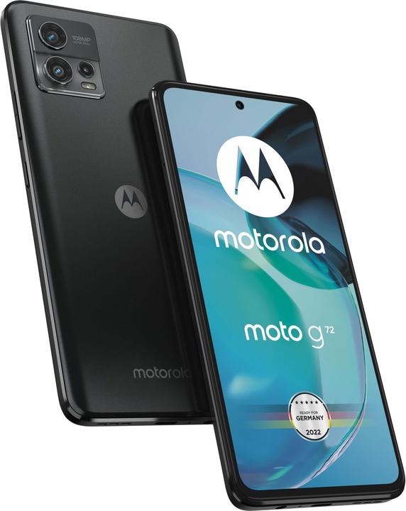 Productafbeelding Motorola moto g72 6GB/128GB Android 12 Smartphone grijs (128 GB, Meteoriet grijs, 6.55", Dubbele SIM, 4G)
