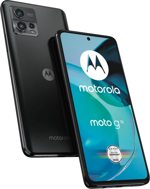 Produktbild Motorola Moto G72 (128 GB, Meteorite grey, 6.55", Dual SIM, 108 Mpx, 4G)