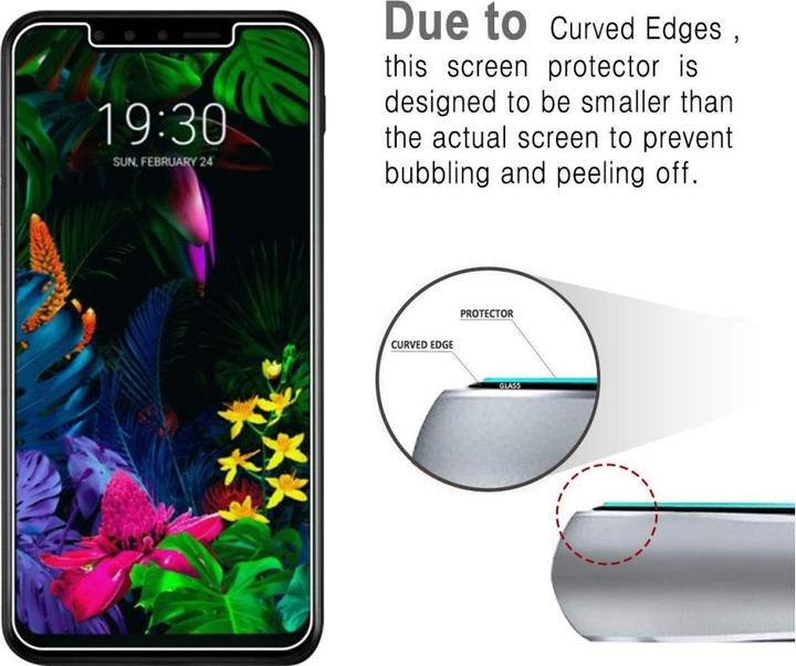Actual product image Screenguard LG G8S ThinQ bulletproof glass protective film Case Friendly Design (1 Piece, G8s ThinQ)