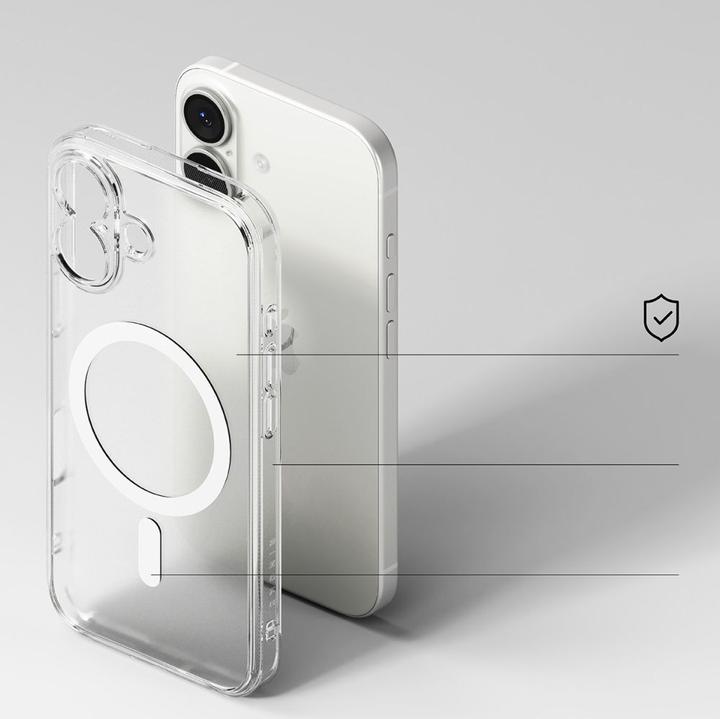 Produktbild Ringke Fusion Magnetisches Magsafe Iphone 17 Matte Klar (Apple iPhone 17)