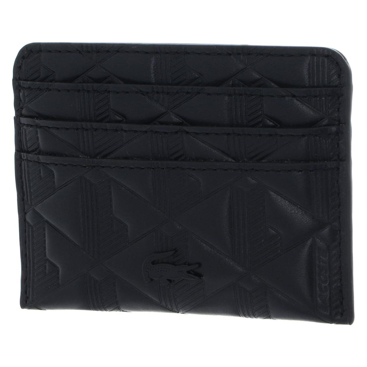 Lacoste, Damen, Portemonnaie, Maheki Credit Card Holder, Schwarz