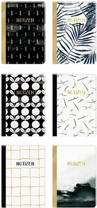 Produktbild Notizhefte - All about black & white - DIN A5. 1 Exemplar, Motiv nicht frei wählbar (A5, Blanko, Harter Einband)