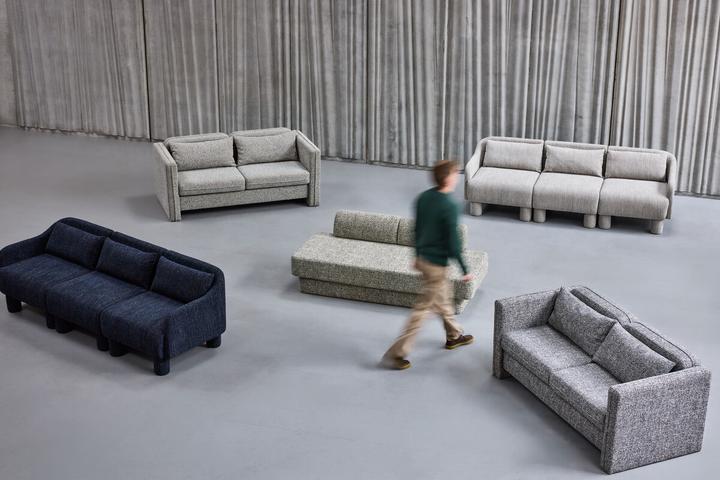 Produktbild Hübsch Elegance Sofa Dunkelblau