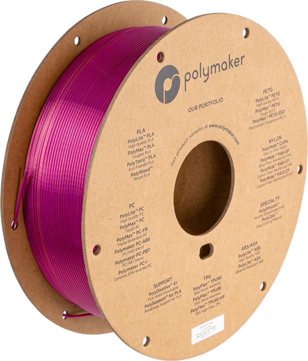 Actual product image Polymaker PolyLite Silk PLA Dual Colour (PLA, 1.75 mm, 1000 g)