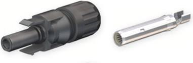 Actual product image Stäubli socket - with crimp sleeve, single (Solar connector)