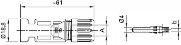 Actual product image Stäubli solar plug set (M+W) (Solar connector)