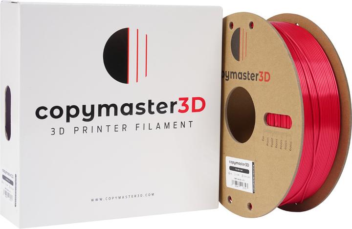 Actual product image Copymaster3D PLA Silk 3D Printing Filament, 1.75 mm, Red (PLA, 1.75 mm)