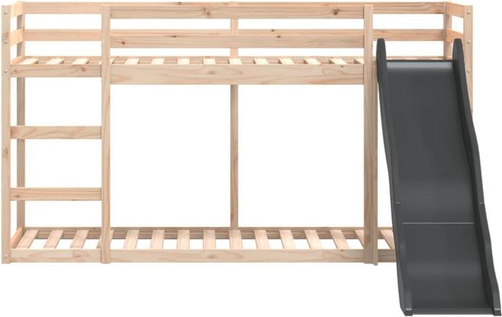 Produktbild vidaXL Etagenbett mit Rutsche und Leiter (90 x 200 cm)
