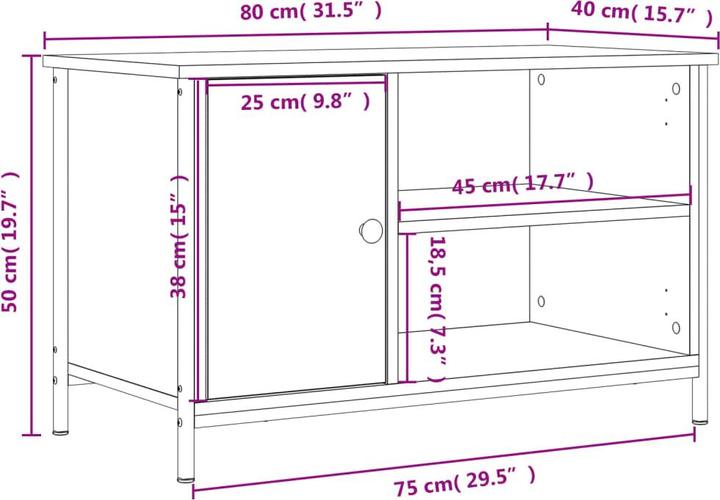 Image du produit vidaXL TV-Schrank (80 x 40 x 50 cm)