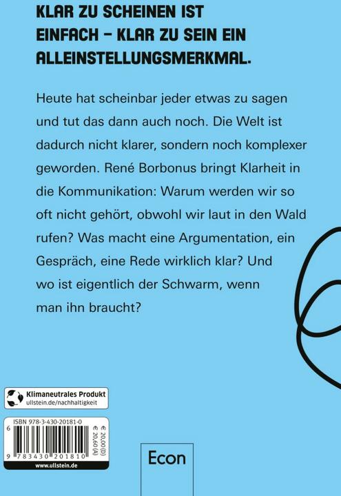 Produktbild Klarheit (Deutsch, René Borbonus, 2015)