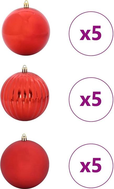 Actual product image vidaXL Weihnachtskugeln (4x)