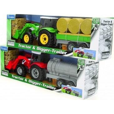 Teama Tractor bulldozer 1:32 ver.2 red
