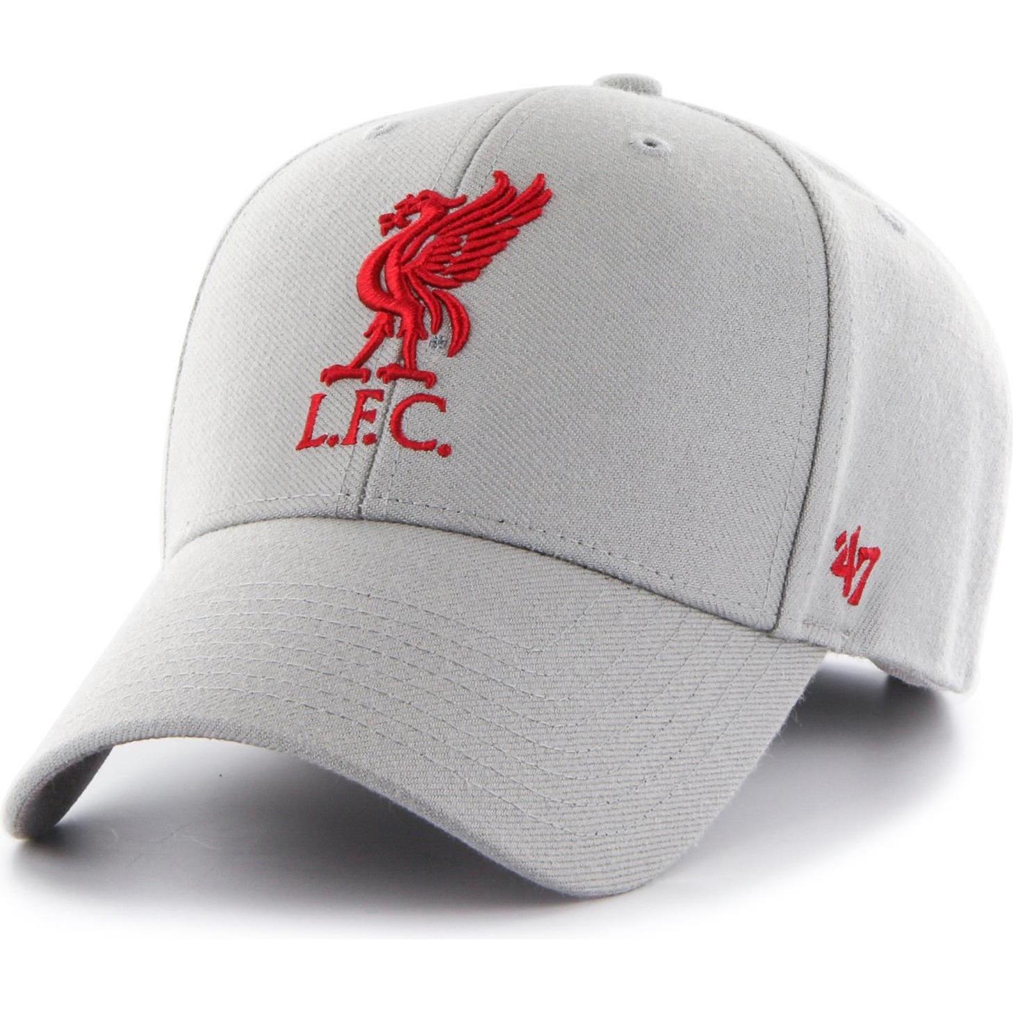 47 Brand, Herren, Cap, Relaxed Fit FC Liverpool, Grau, (One Size)