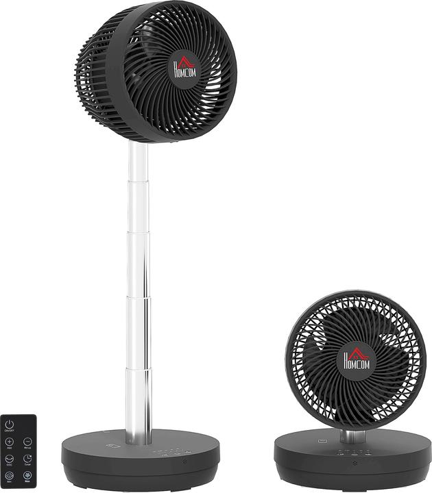 Produktbild Homcom Standventilator ABS, Aluminium Schwarz (56 dB)