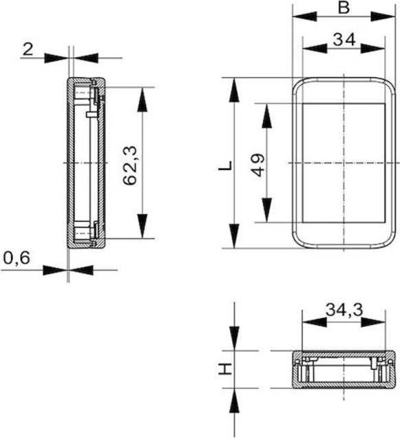 Image du produit Bopla BL 704020 9005 BOLINK SET 16174405.HMT1 Boîtier universel 70.9 x 42.9 x 22 Polycarbonate Noir (RAL (Boîtier)
