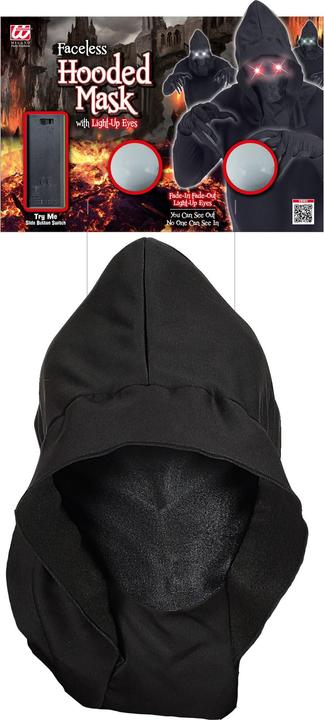 Produktbild Widmann Maske mit Kapuze und leuchtenden Augen
