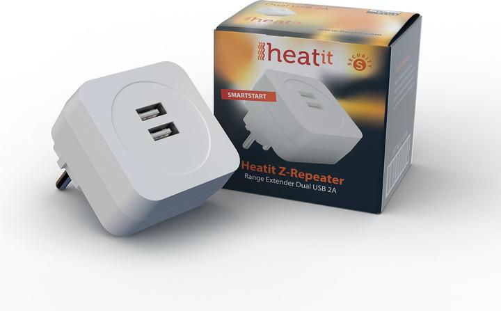 Produktbild Heatit Z-Repeater - dual USB