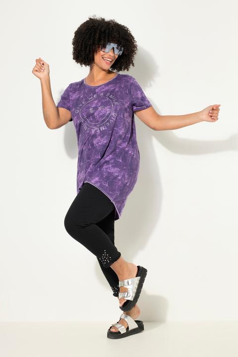 Produktbild Angel of Style T-Shirt, A-Line, Batikdruck, Smiley, Halbarm (50)