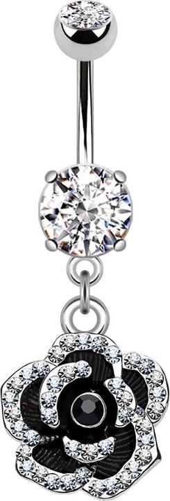 Immagine prodotto Star Piercing Ciondolo Banana in argento con petali di cristallo (Ottone, Acciaio chirurgico 316L)