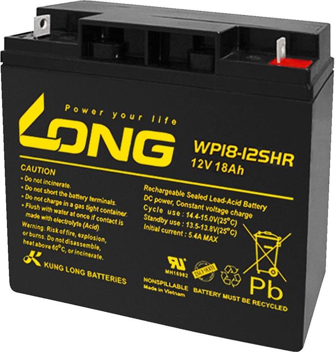 Actual product image Org.makers Rechargeable lead battery (12 V, 18 Ah)