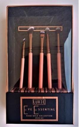 Actual product image Luxie Rose Gold Eye Essential Makeup Brushes (Eyebrows)