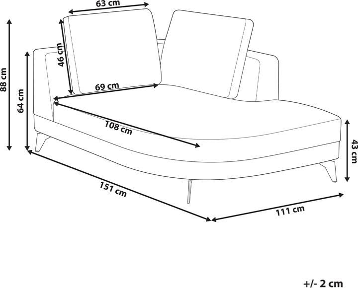 Produktbild Beliani Marum (Recamiere)