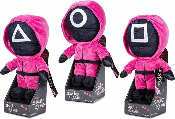 Actual product image Play by Play PBP Squid Game plush guards, 28 cm (34 cm)