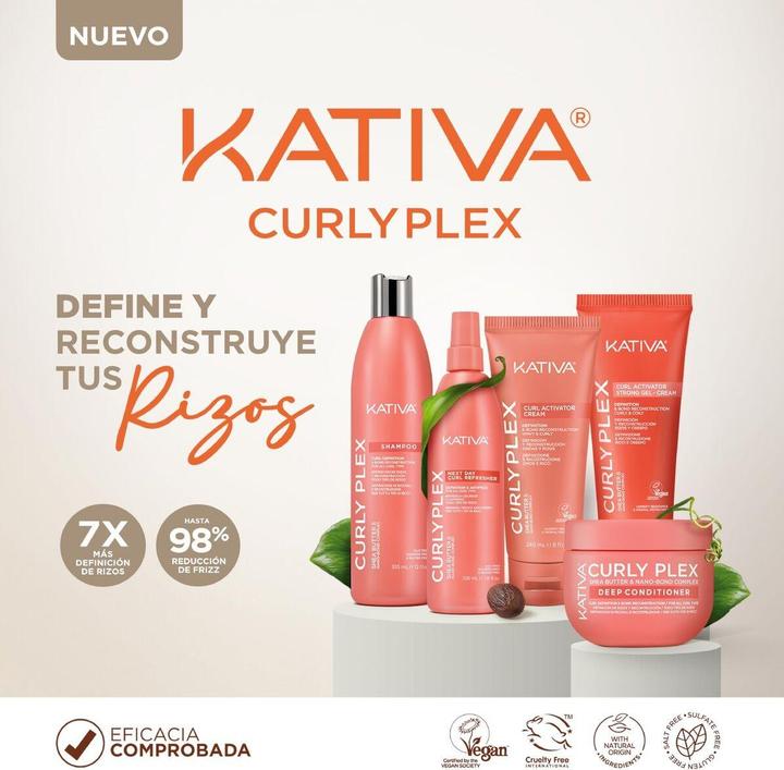 Immagine prodotto Kativa Curly Plex Shampoo 355 Ml (Shampoo liquido, 355 ml)