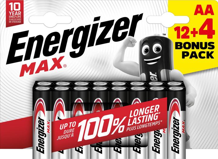 Produktbild Energizer Max Alkaline (16 Stk., AA, 2700 mAh)
