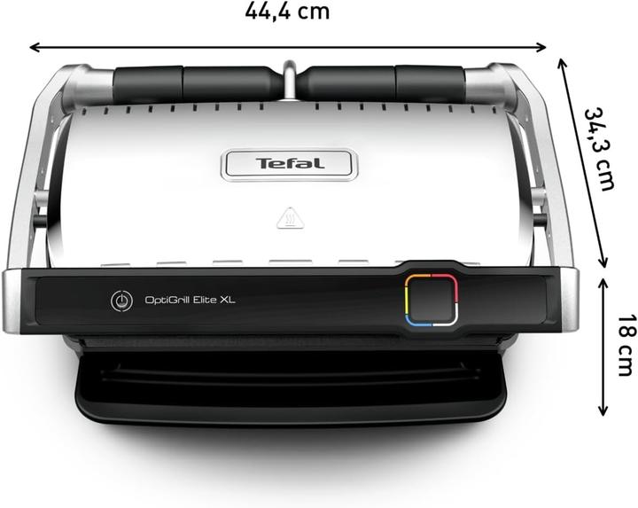 Image du produit Tefal Gril de contact OptiGrill Elite XL (GC760D), Acier inoxydable