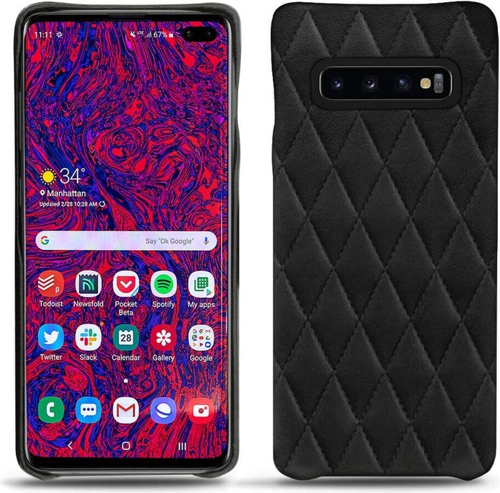 Actual product image Noreve Leather cover (Samsung Galaxy S10+)