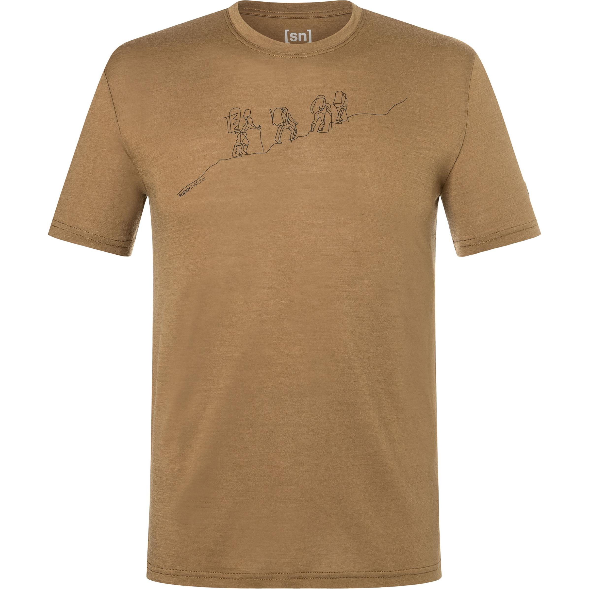 Super Natural, Herren, Sportshirt, Hiking Tee (XXL), Braun, XXL