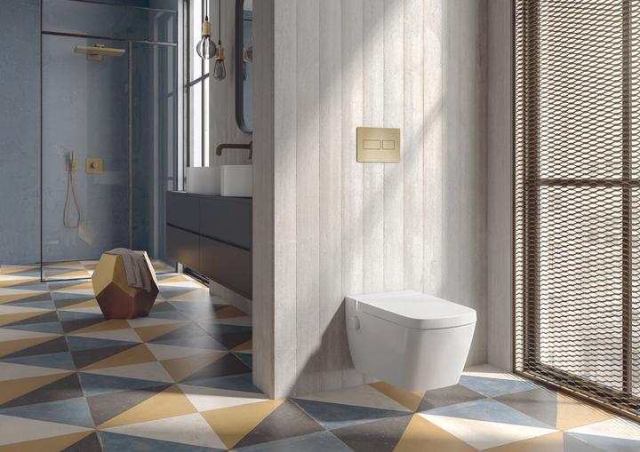 Actual product image TECE TECEsolid WC push plate for dual flush technology (chrome glossy)