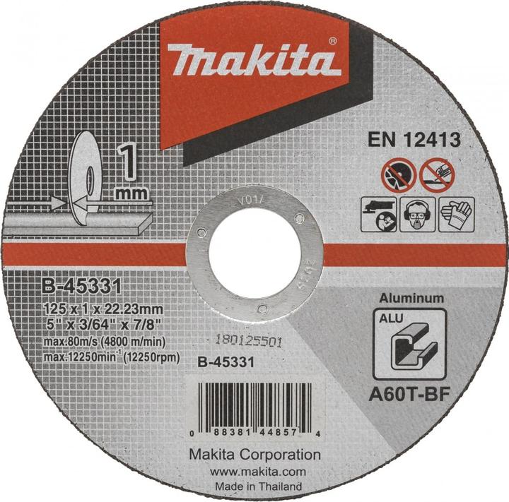 Makita Snijschijf 125x1mm aluminium