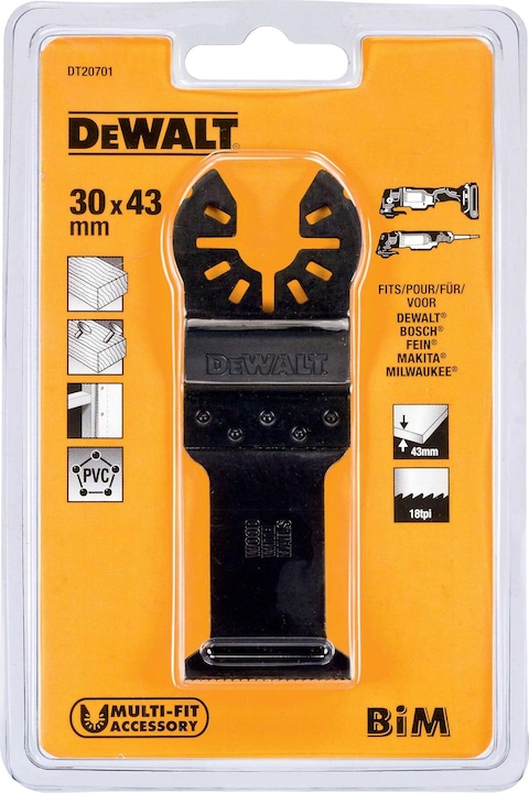 Actual product image DeWalt Multi tool saw blade 43x30mm