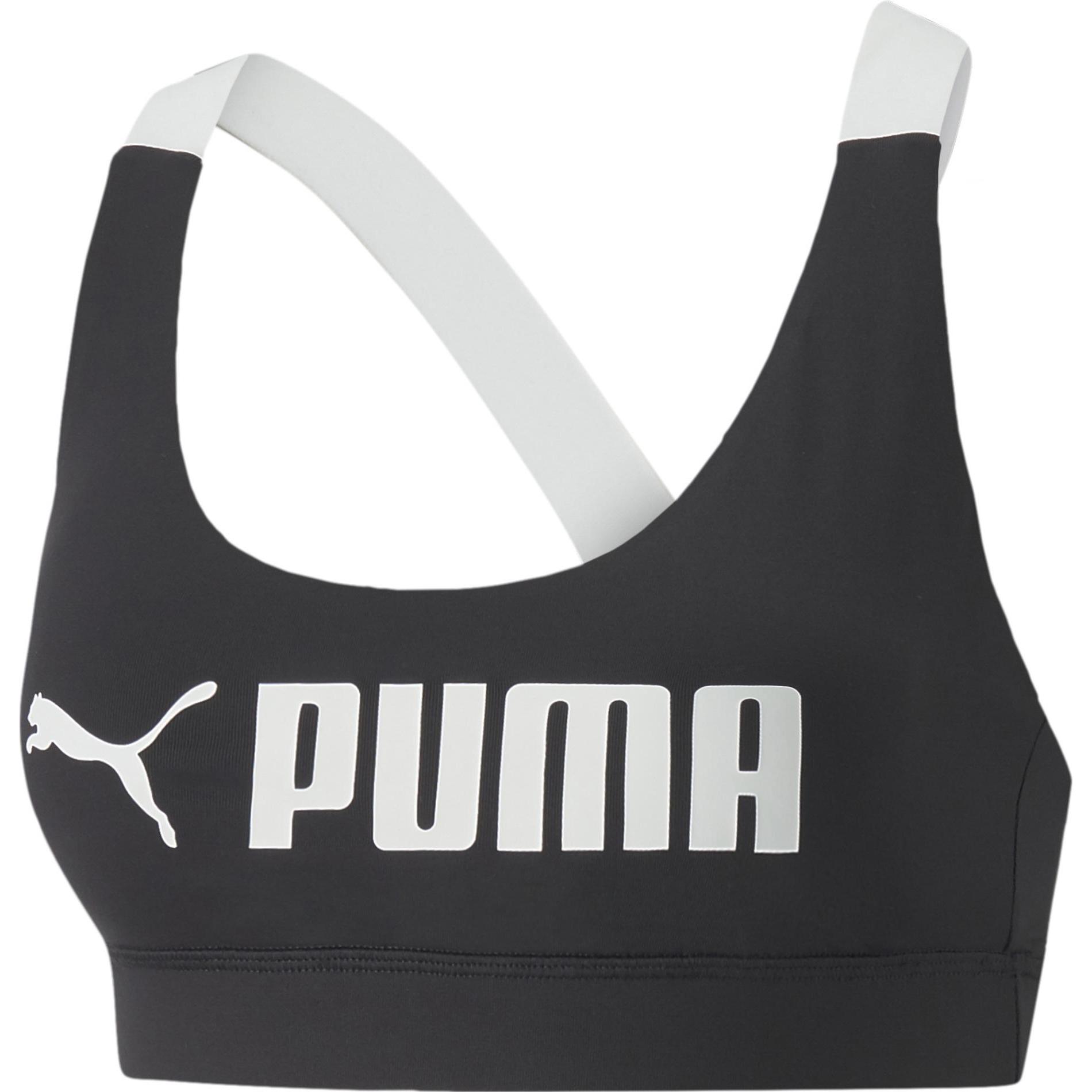 Puma, Sport-BH, Mid Impact Fit Bra (XL), Schwarz, XL