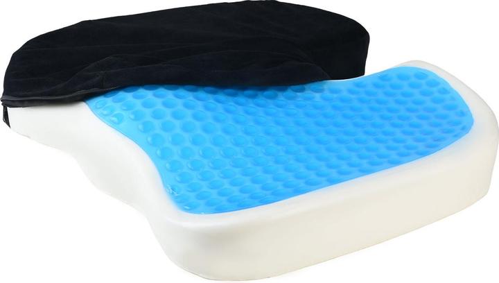 Ideoon Komfortables Memory-Foam-Sitzkissen mit Kühlgel & Anti-Rutsch-Beschichtung, 44 x 35 x 8 cm (35 x 44 cm)