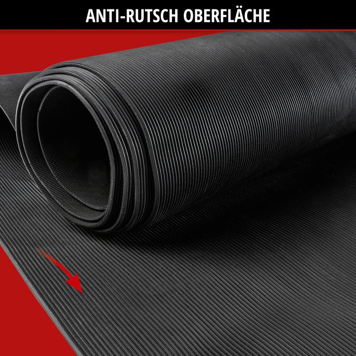 Actual product image Walser Saturn fine rib mat 100x300 cm universal black
