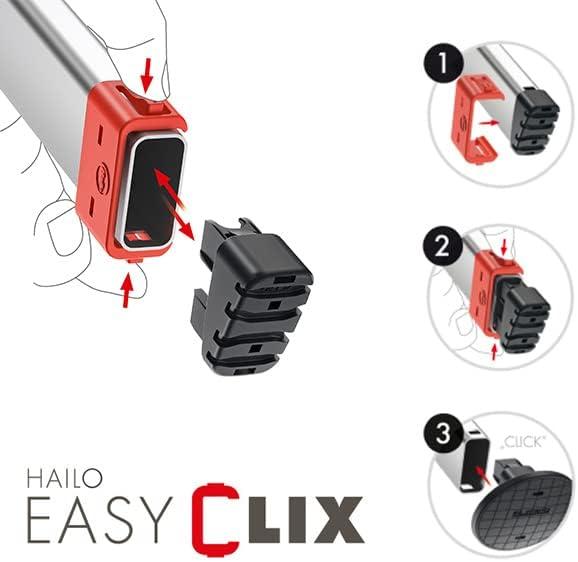 Produktbild Hailo L100 TopLine, Alu-Sicherheits-Stehleiter, 5 Stufen (Stehleiter, 101 cm)