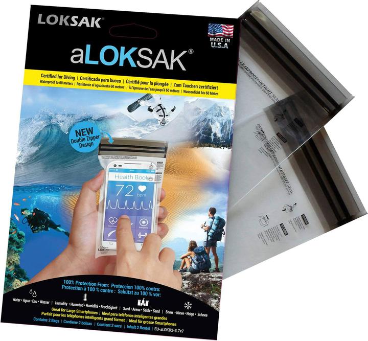 Produktbild Loksak Wasserdichter Beutel aLOKD2-3.7×7 2er Set