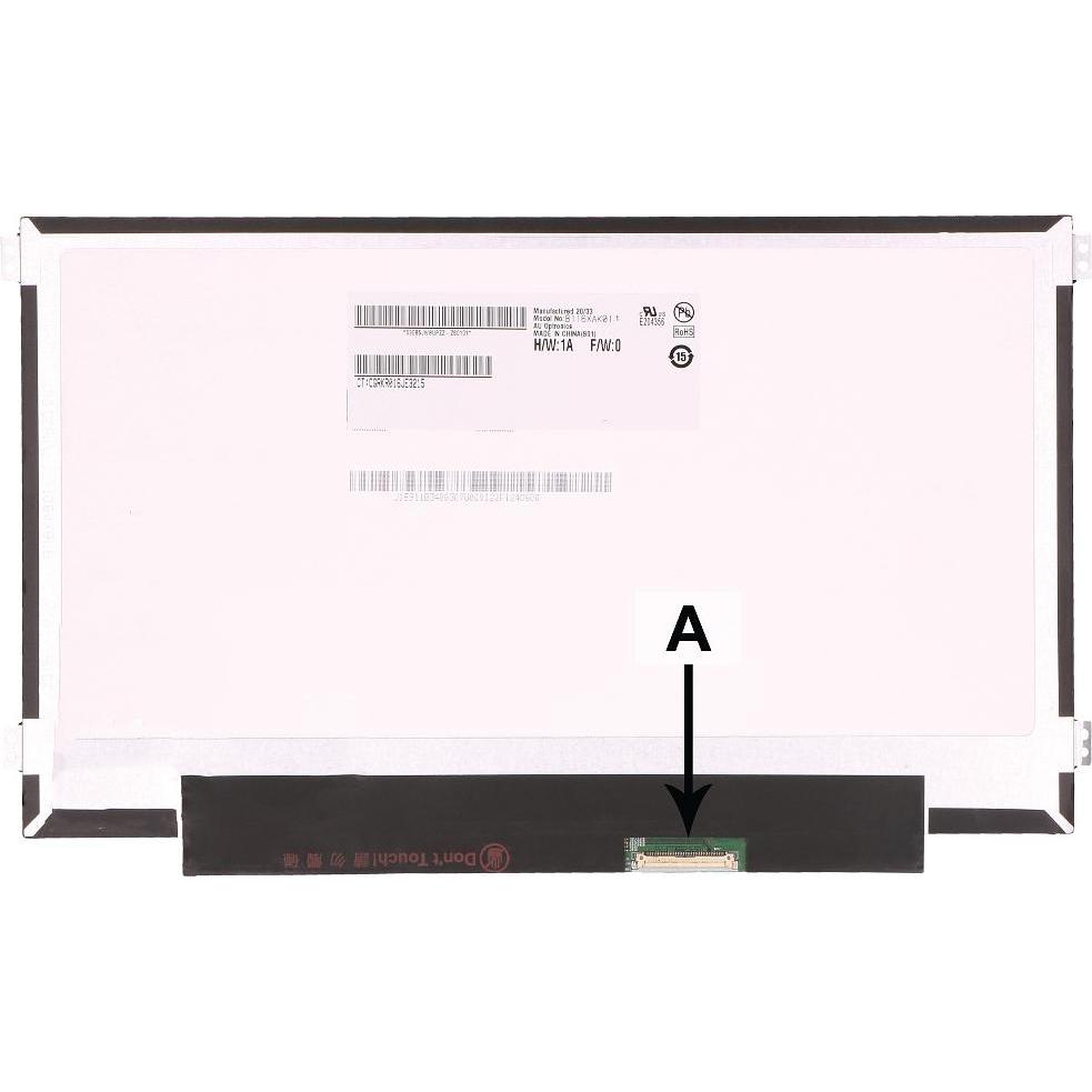 2-Power 11,6 1366x768 LED OnCell T/P (lucido), Pezzo di ricambio notebook