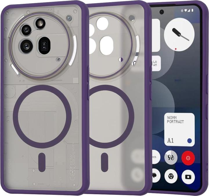 Actual product image Techsuit - HaloFrost MagSafe Series - Nothing Phone (3a) Pro - Light Purple (Nothing Phone (3a) Pro)