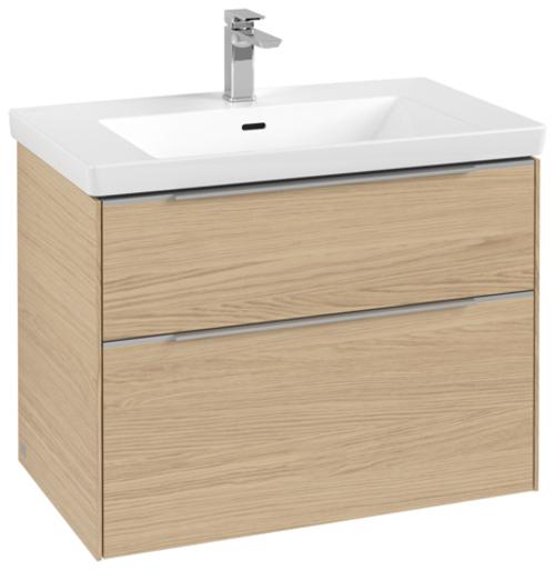 Aluminium glänzend, Nordic oak