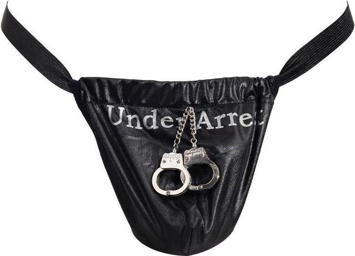 Actual product image Amorable by Rimba Rimba String Fun With Mini Handcuffs Decorative For Men (One size)