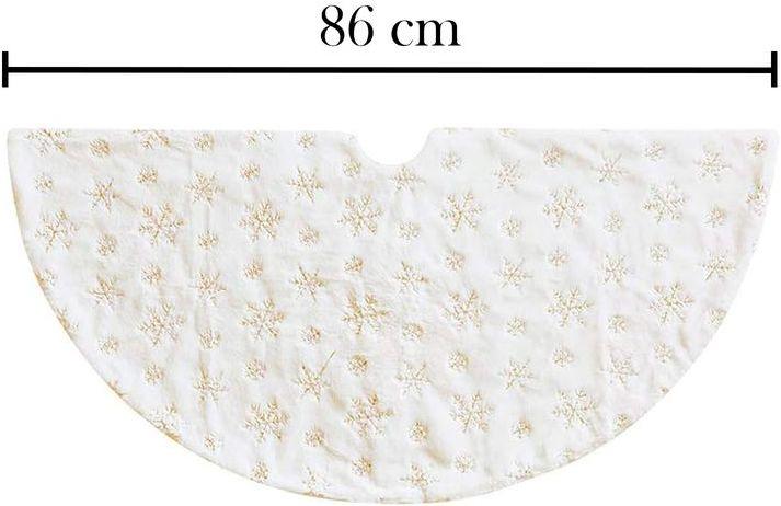 Image du produit Hermex jupe de sapin de Noël couverture de sapin tapis de jupe de sapin (1-pièce)