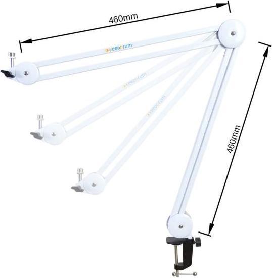 Produktbild RØDE Mikrofon NT1 Signature Orange mit Gelenkarm Weiss