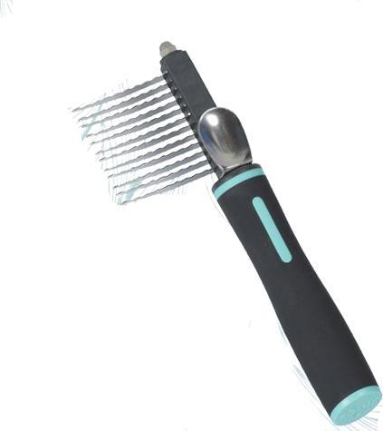 Actual product image Zolux 470829, Dog, Comb, Black, Blue, Stainless steel, 1 piece(s) (Dog)